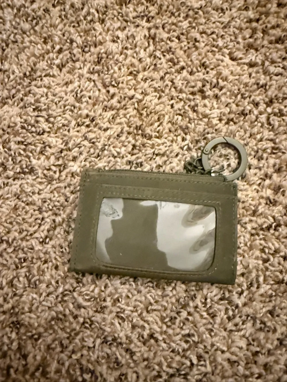 Victoria's Secret Olive Green Keychain Wallet - Picture 2 of 3